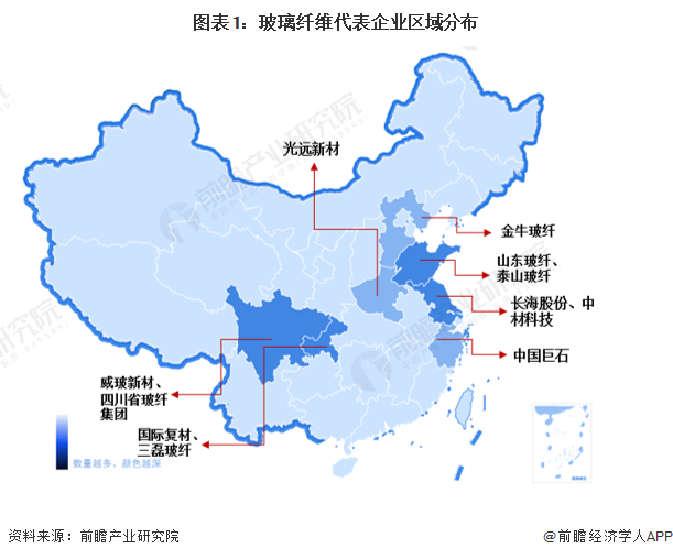 2023年中国华东地区玻璃纤维行业发展现状分析 代表性企业营收规模大【组图】